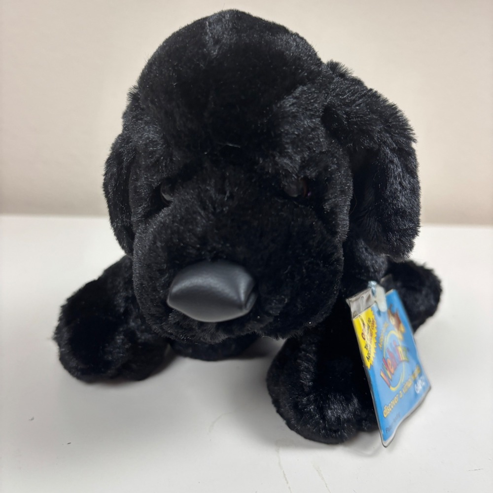 Ganz Webkinz Black Lab Labrador Plush Stuffed Animal with Unused Sealed Code Tag